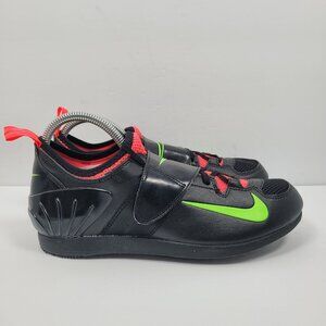 Nike Pole Vault Track & Field Men's Black/Green Shoes 317404-036 US Size 9